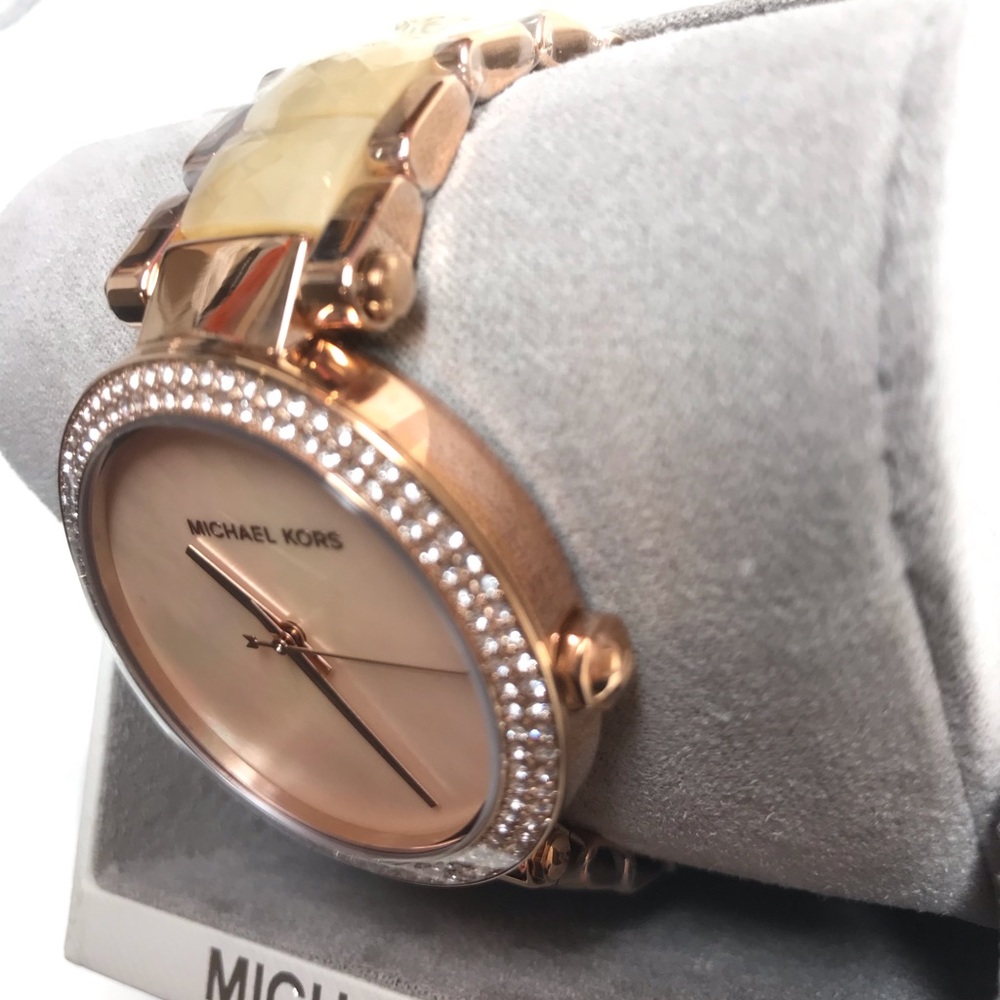 ✨New MK| Pearls & Crystals Accent Bracelet Watch - Picture 4 of 7